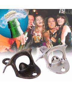 2 PCS Vintage Bottle Opener Wall Mounted Wine Beer Opener