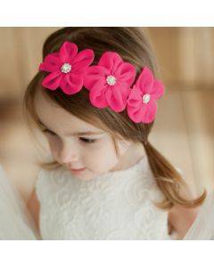 Ribbon diamond headband newborn headband girl flower head children's hair accessories