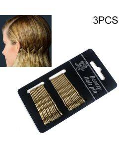 3-piece selling women's black gold hair clips, headbands, and accessories (2 # gold)