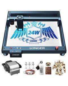 Longer B1 20W Laser Engraving Machine 3d Printer 450x440 mm Precision Laser Spot,36,000mm/min High Speed Diode Laser Technology