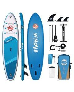 InnoExpo Inflatable Stand Up Paddle Boards 335*86*15 CM with Premium Accessories, Wide Stable SUP Paddle Board Design, Non-Slip Comfort Deck for Youth & Adults W020/W021/W022/W023