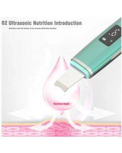 Ultrasonic skin shoveling machine blackhead removing beauty instrument ion importer pore cleansing instrument