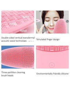 Aire AE-618 Electric Silicone Facial Cleanser Face Cleaner Ultrasonic Vibration Waterproof Face Washer