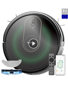 actidy T8 Robot Vacuum Cleaner, 2 in 1 Mopping Vacuum, 3000Pa Suction, 250ml Dust Bin, Carpet Detection, App/Voice Control, Up to 100 Mins Runtime