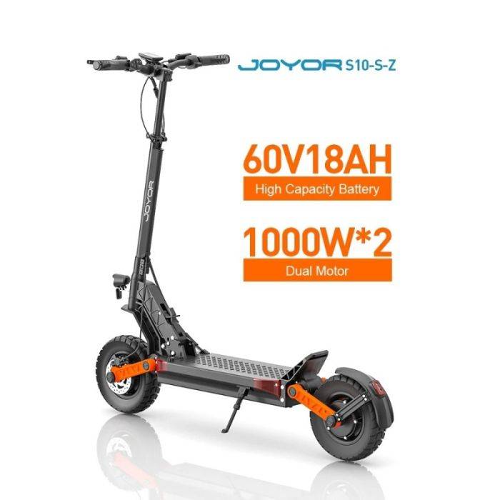 Joyor S8 Long Range Electric Scooter 600W Motor 48V 26Ah Battery 10 Inch Tires 25kmh Max Speed 90km Range Dual Disc Brakes【Extra $50 Off with Code】
