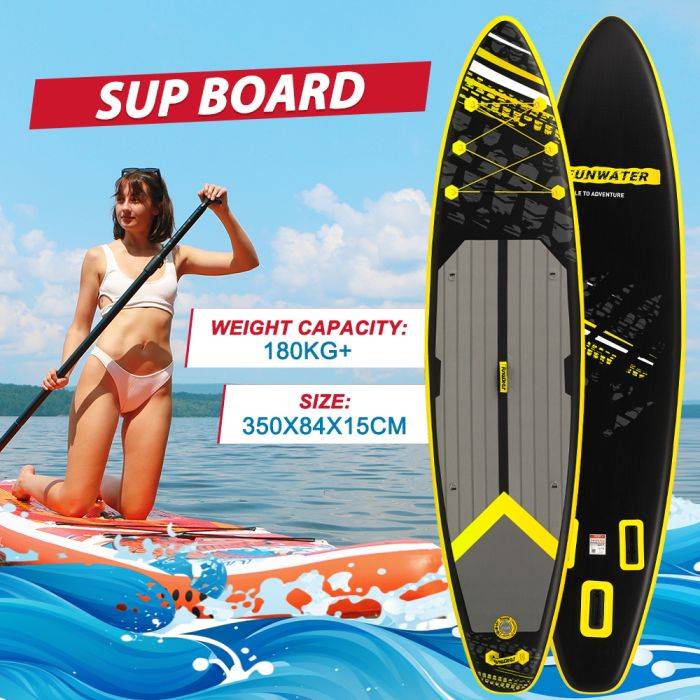 FunWater SUPFR01E Stand Up Paddle Board 350*84*15cm Accessories include Fin, Leash, Waterproof Phone Bag, Hand Pump 【EU Stock – Ships Immediately & Extra $30 Off with Exclusive Code 】