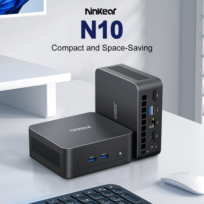 Ninkear N10 Mini PC intel N100 Compact & Ultra-Quiet 16GB+512GB【2025 New Arrival & Get Discount : $20 Off】