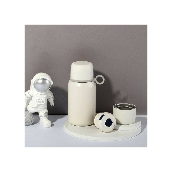 316 Stainless Steel Insulation Cup Large Capacity Big Belly Cup with  Strap(White)