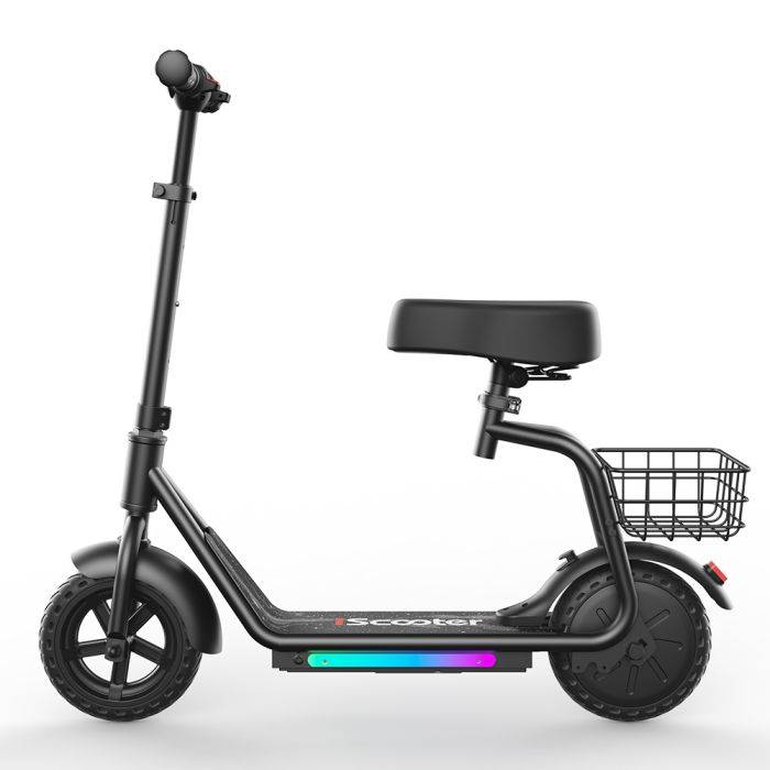 iScooter iK7 Gyerek Elektromos Roller Levehető Üléssel, 8,5"-os Univerzális E-Roller Gyerekeknek és Tizenéveseknek, 250 W-os Motor 25,2 V 4,5 Ah Akkumulátor Akár 15 km Hatótávolság, 3 Sebességmód, Alkalmazásvezérlés Bluetooth-on és LED Lámpák, Max. 8