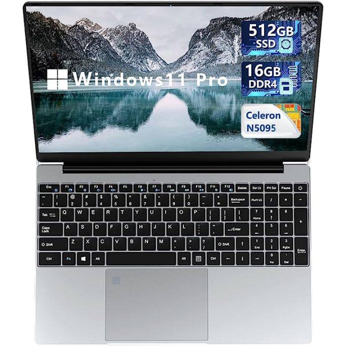 KUU inch Notebook, 16GB LPDDR4 512GB SSD ROM Window 11 Pro