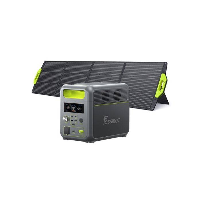 FOSSiBOT F1200 Portable Power Station, 1024Wh Capacity, 1200W Rated Power, 3 LED Light Modes, 7 Output Ports, BMS Protection, <10ms Switchover, 5 Gears Input Regulator, EV-Grade LiFePO4 Battery, 4000+ Cycle Times 【Save Now: $20 Off with Exclusive Code】