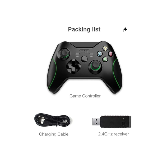 ZSGG Wireless Game Controller for Xbox One Dual Vibration Joystick