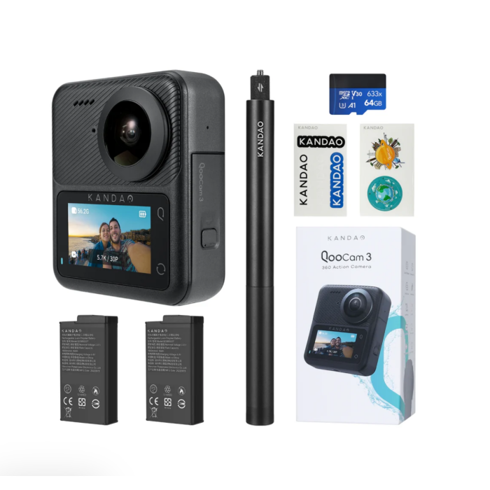 KANDAO QooCam 3 Panoramic sports camera 5.7K HD anti-shake waterproof