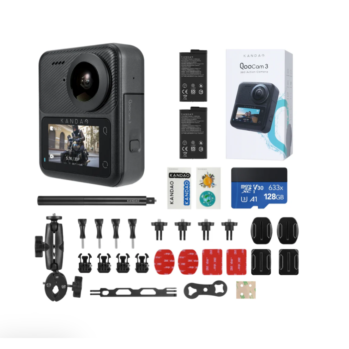 KANDAO QooCam 3 Panoramic sports camera 5.7K HD anti-shake waterproof
