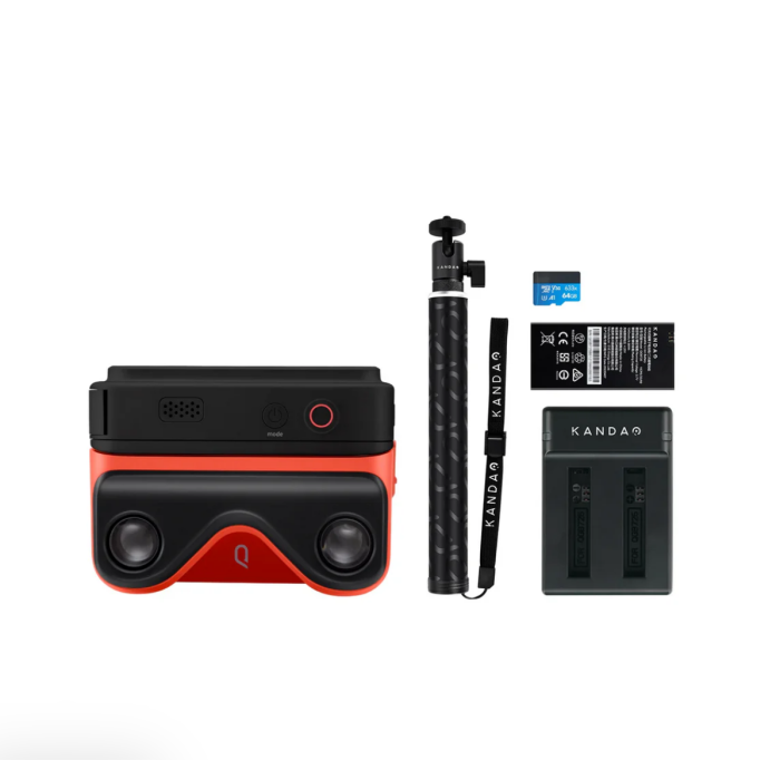 KANDAO QooCam EGO 3D Camera Shoot and watch,3D camera Binocular 4K VR adaptation