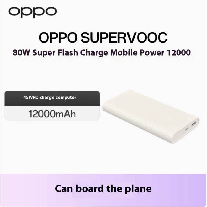 OPPO SUPERVOOC 80W Super Flash Charge Power Bank 12000mAh za $46.99 / ~195zł