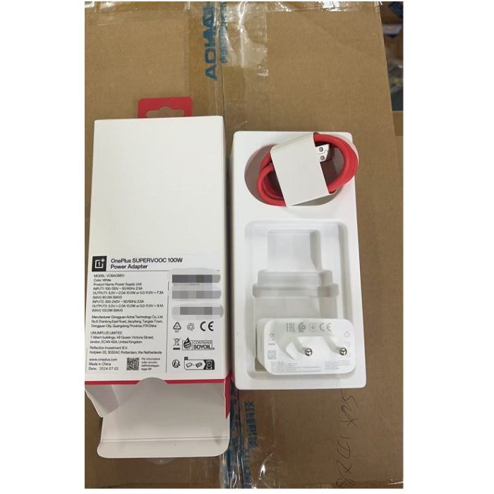 Caricabatterie Supervooc Originale OnePlus 100W Con Cavo USB-C Da 1m - Compatibile Con OnePlus 13, 12, ACE 3 Pro, 12R, 11 (aperto Ma Mai Usato)