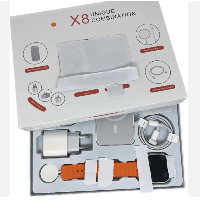 x8 unique combination ultra Smart watch + Power Bank Pack +