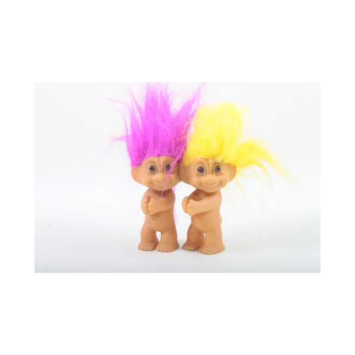 Pink Hair Mini PVC Vintage Trolls Doll