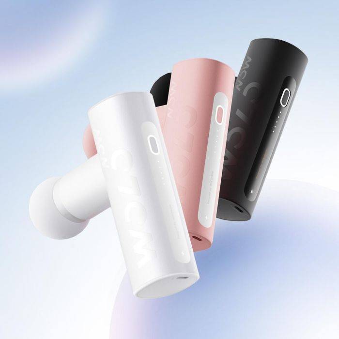 olonow Mini hordozható masszázspisztoly, 5 sebességes, mesterséges intelligenciával és intelligens beállítással, 4 egyedi masszázsfejjel, csendes működéssel és nagy teljesítményű, kefe nélküli motorral