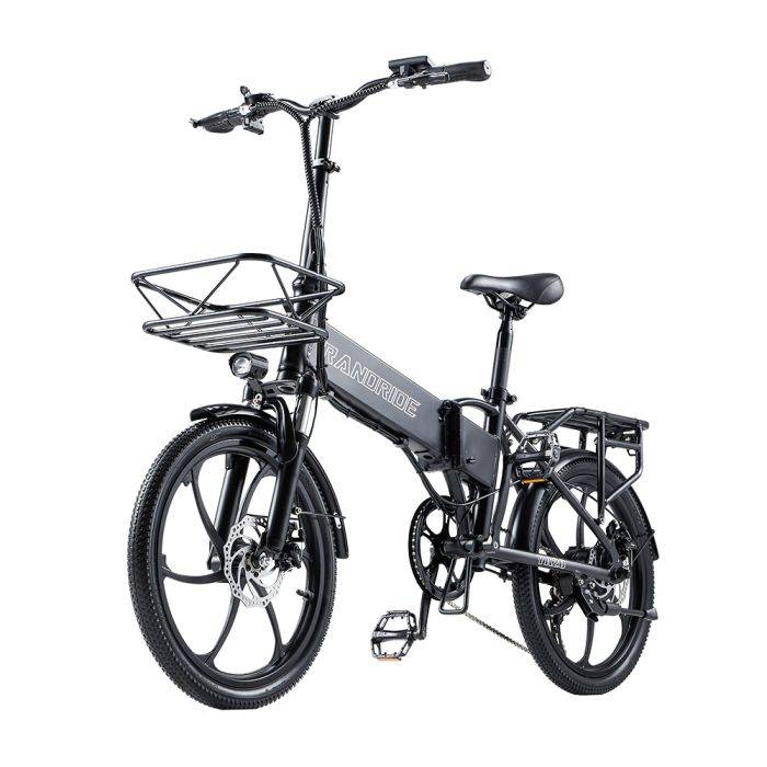 [EU DIRECT] RANDRIDE YA20 2025-ös verzió, összecsukható elektromos kerékpár felnőtteknek, 48V 12.8AH 350W elektromos kerékpár 20*1.95 hüvelykes gumiabroncsokkal, 40KM hatótávolságú városi ingázó elektromos kerékpár, maximális terhelés 120KG