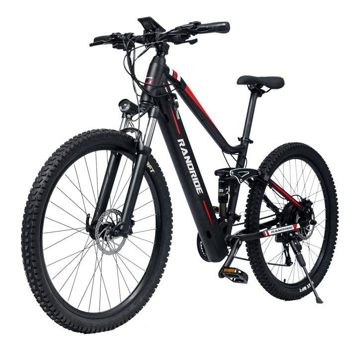 [EU DIRECT] RANDRIDE YS90B Erős 1000 W-os elektromos hegyikerékpár felnőtteknek, 48 V 13,6 Ah akkumulátorral Terepjáró elektromos kerékpár, 27,5 * 2,4 hüvelykes gumiabroncsok 90 km-es nagy hatótávolságú elektromos kerékpár Max. terhelés 150 kg