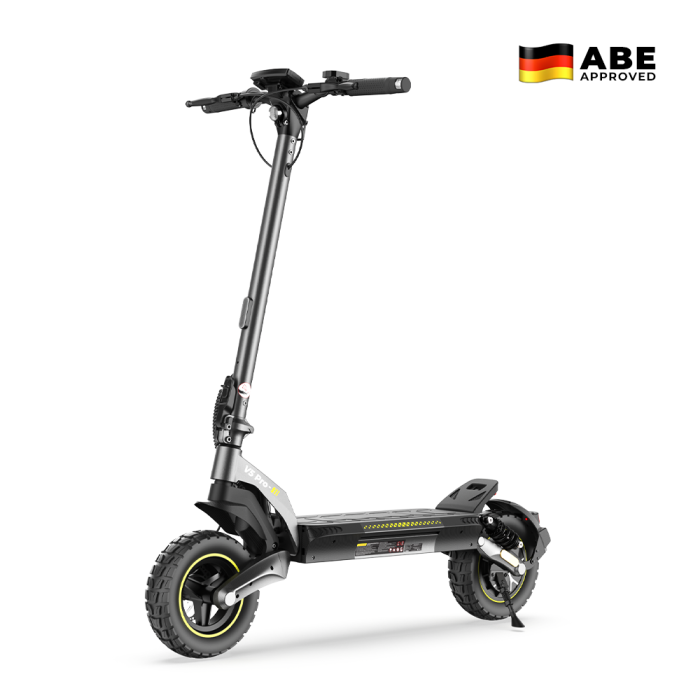 [2026 Új] iScooter V5 Pro Elektromos Roller, 1000 W-os Max. Motor, 48 V 12,5 Ah-s Akkumulátor, 10 hüvelykes Off-Roao Tubeless Gumiabroncsok, 50 km/h Max. Sebesség, 60-70 km Hatótávolság, 150 kg Max. Terhelhetőség, Alkalmazásvezérlés, LCD Kijelző, Öss