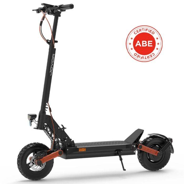 JOYOR S5 Pro Elektromos Roller 10 hüvelykes ABE tanúsítvánnyal 48V 26Ah akkumulátor 500W motor 70-100 km hatótávolság 20 km/h sebesség Dupla tárcsafék Tempomat Színes kijelző

