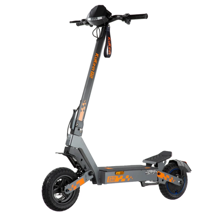 KuKirin G2 (VMP) Elektromos Roller, 500 W-os Motor, 48 V 15,6 Ah-s Akkumulátor, 25 km/h Max. Sebesség, 65 km Hatótávolság, 10 hüvelykes Tubeless Gumiabroncsok, Dupla Tárcsafék, 20°-os Mászás, IPX4 Vízállóság, 120 kg Max. Terhelhetőség