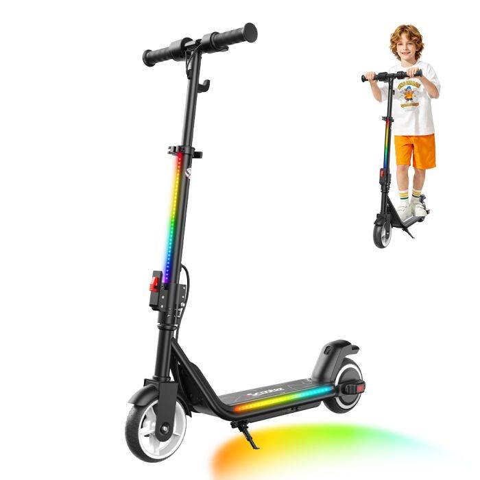 iScooter iK3MAX iScooter elektromos gyermek roller 200W 4.5Ah roller 13KM hatótávolságú összecsukható gyerek roller tömör gumiabroncs Bluetooth audio gyermek e-roller