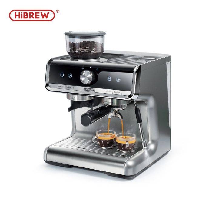 【EU raktáron és azonnal szállítjuk】HiBREW Barista Pro 20Bar babból eszpresszóba, kávézóba, ipari méretű kávéfőző teljes készlettel, kávézó, szálloda, étterem számára, H7