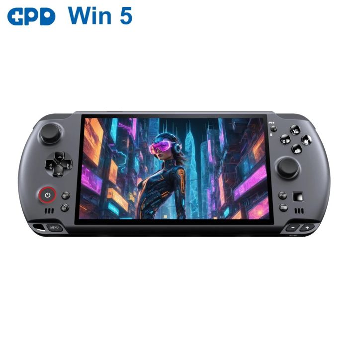 GPD WIN 5 (2026) kézi játékkonzol AMD Ryzen AI MAX 395 processzorral és AMD Radeon 8060S grafikával, 32 GB/64 GB RAM-mal és 512 GB/1 TB/2 TB/4 TB SSD tárhellyel