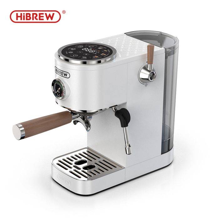 HiBREW Dual Boiler Espresso Machine with Intuitive Touchscreen and Milk Jug H13 Milk White【New Arrival & EU ships immiadiately & Extra $40 Off with Code】