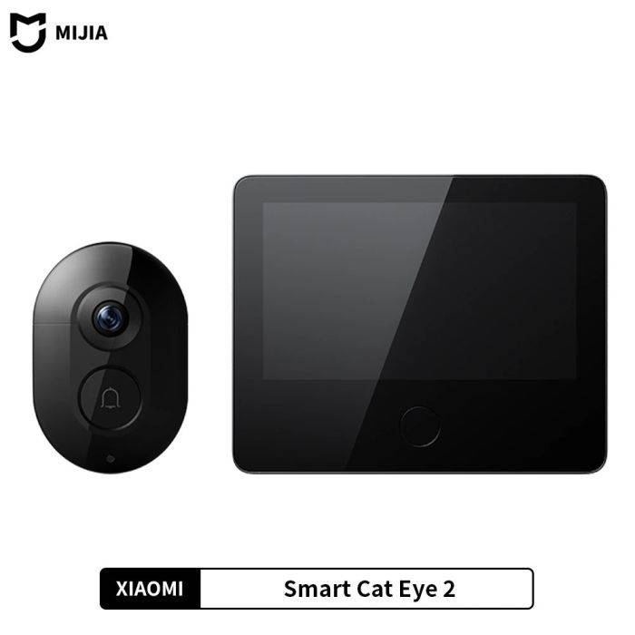 Xiaomi Smart Cat Eye 2 HDR 5 hüvelykes 720P képernyő 3MP HD kamera 180° széles látószögű objektív 940nm infravörös éjjellátó kaputelefon csengő