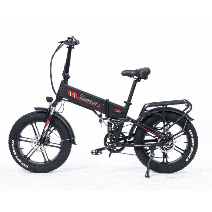RANDRIDE YX20M Elektromos Kerékpár 1000 W-os Motor 20*4.0'' Vastag Gumiabroncsok E-Bike 45km/h Max Sebesség 48V 17Ah Akkumulátor 80-90km Max Hatótávolság 150kg Teherbírás
