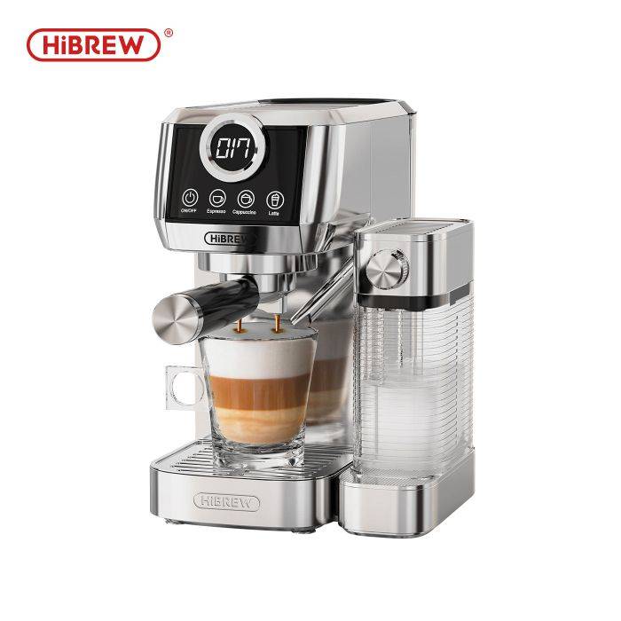 HiBREW Semi Automatic Coffee Machine Stainless Steels H13A 【New Arrival & EU ships immiadiately & $20 Off with Exclusive Code】