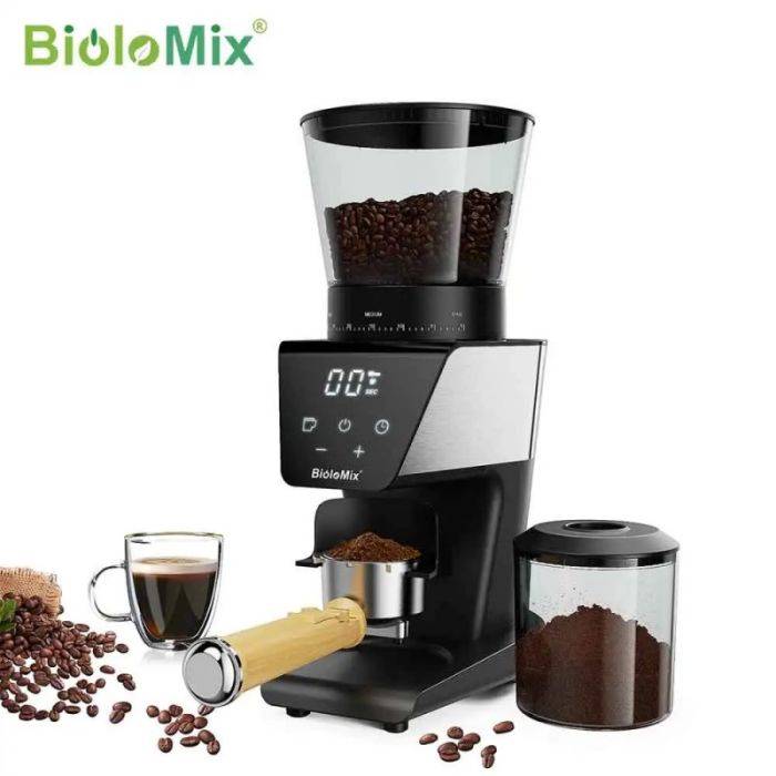BioloMix CM7008 Semi Automatic Powder Coffee Machine,with Milk Steam Frother Wand, for Espresso, Cappuccino, Latte and Mocha【Extra $30 Off with Code】