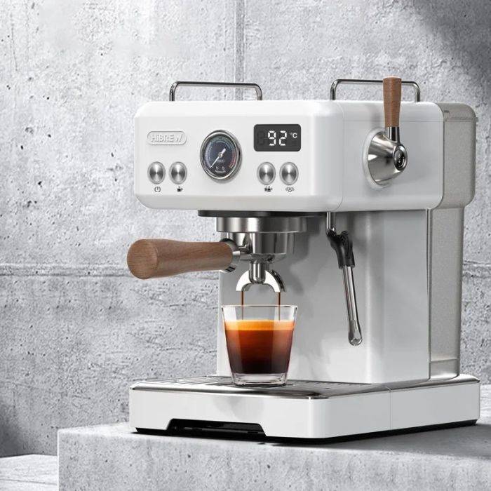 HiBREW H10plus Semi Automatic Espresso Coffee Machine DIY Function 20Bar Pressure Temperature Adjustable For Cappuccino & Latte 【2025 New Arrivals & Save Now: $40 Off with Exclusive Code】
