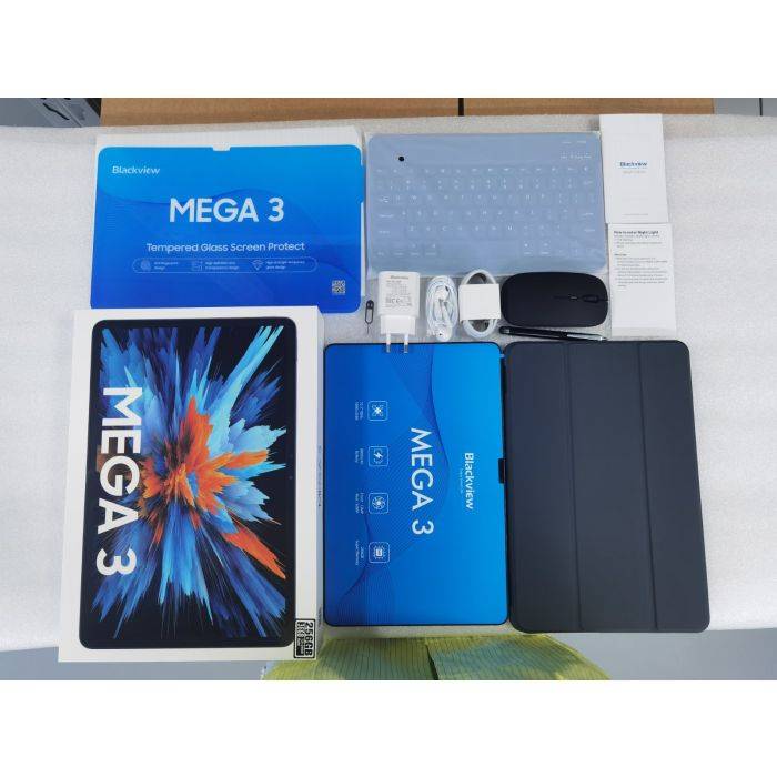 【2025 NEW】Blackview MEGA 3 Tablet PC 12.1" 2.5K FHD+ Display MTK G100 Octa core 12GB 256GB 8800mAh 50MP Camera 33W Charger Android 15 Pad Set Package【Extra $20 Off with Code】