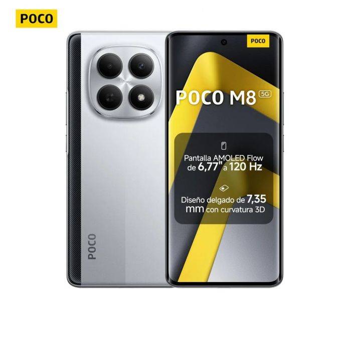 Globális verzió POCO M8 5G, NFC, Snapdragon® 6 Gen 3, 6,77" Flow AMOLED kijelző 120 Hz, 50 MP kamera, 5520 mAh, IP65