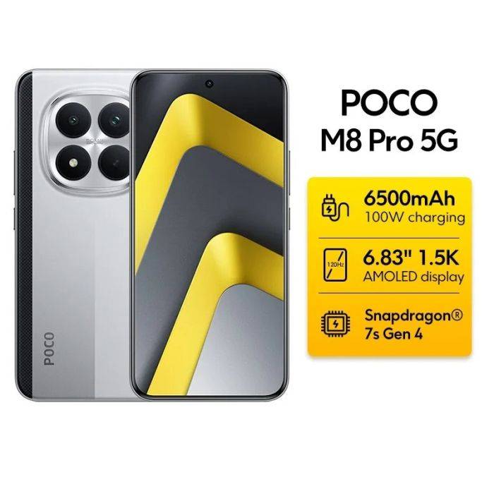 Globális verziójú POCO M8 Pro 5G okostelefon