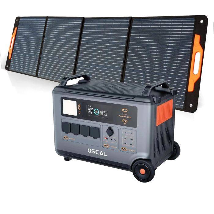 Blackview Oscal PowerMax 6000 6000W Rugged Power Station, 3600Wh LiFePO4 Battery, 14 Outlets, 3500+ Life Circle, Smart APP Control, 5 LED Light Modes, Morse Code Signal 【Extra $300 Off with Exclusive Code 】