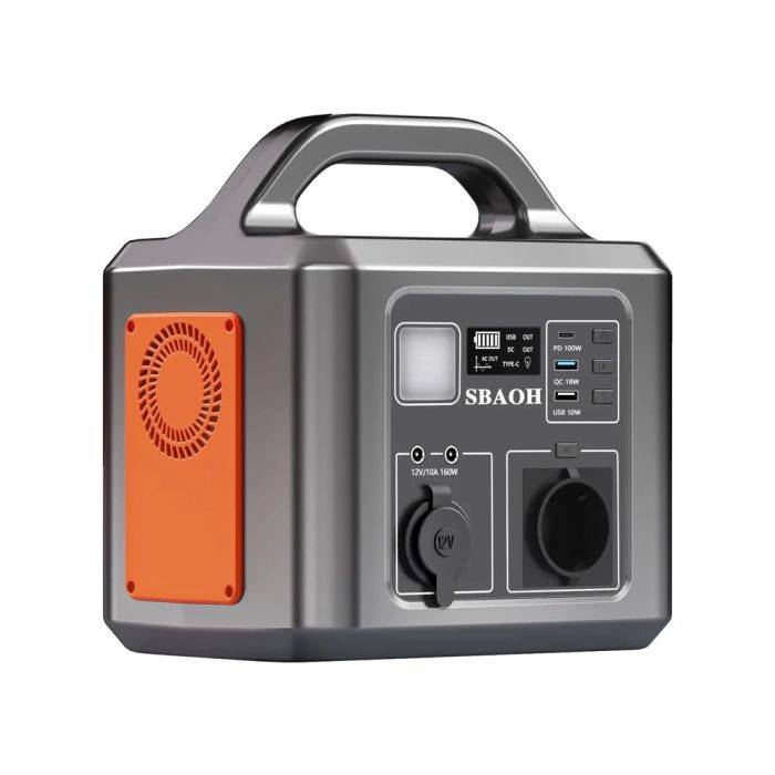 SBAOH T101 200W 194Wh Solar Generator Battery 42000mAh with AC Outlet Camping for Outdoor Camping RV Trip Home Emergency Outage 【Extra $20 Off with Exclusive Code 】