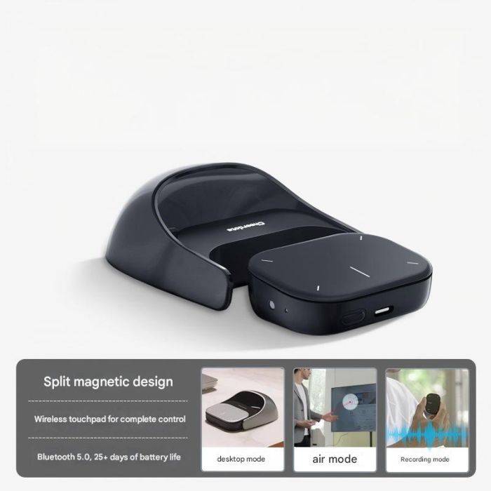 Cheerdots 2 levehető légegér érintőpad zsebbel AI felvétel chatGPT csendes vezeték nélküli egér üzleti irodai egér gamer egér