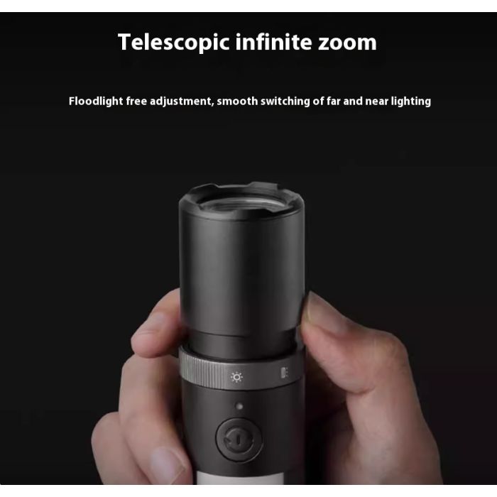 Xiaomi Mijia multifunctional flashlight strong light rechargeable outdoor