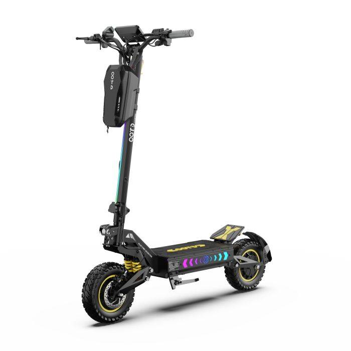 [EU Direct] OOTD T10 Pro elektromos roller 52V 23.4Ah 1300W×2 dupla motor Ajánlott végsebesség 25km/h 11”-os gumiabroncsok 70km maximális hatótávolság 150kg terhelés Összecsukható elektromos roller