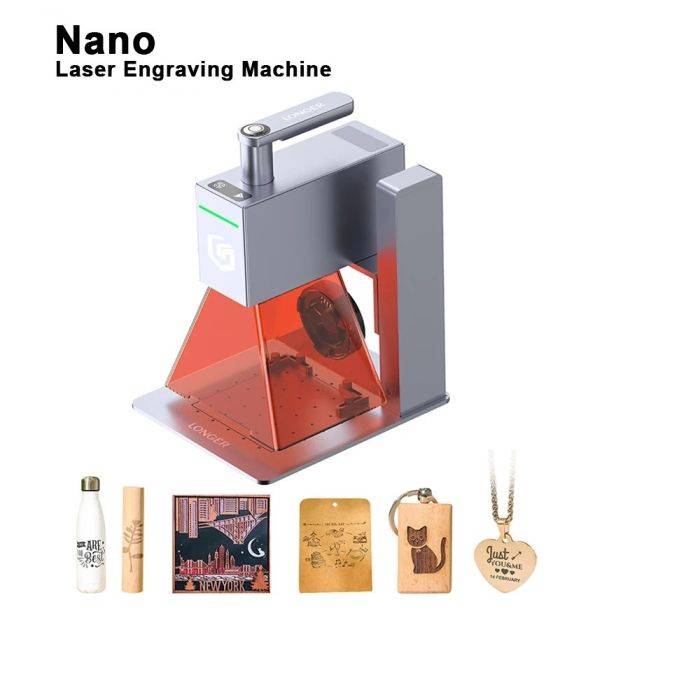 Hosszabb nanolézeres gravírozó 3D nyomtató 6 W-os diódalézer 0,05 * 0,05 mm-es precíziós lézerpont 100 * 300 mm-es terület 5000 mm/s sebesség védőszemüveggel