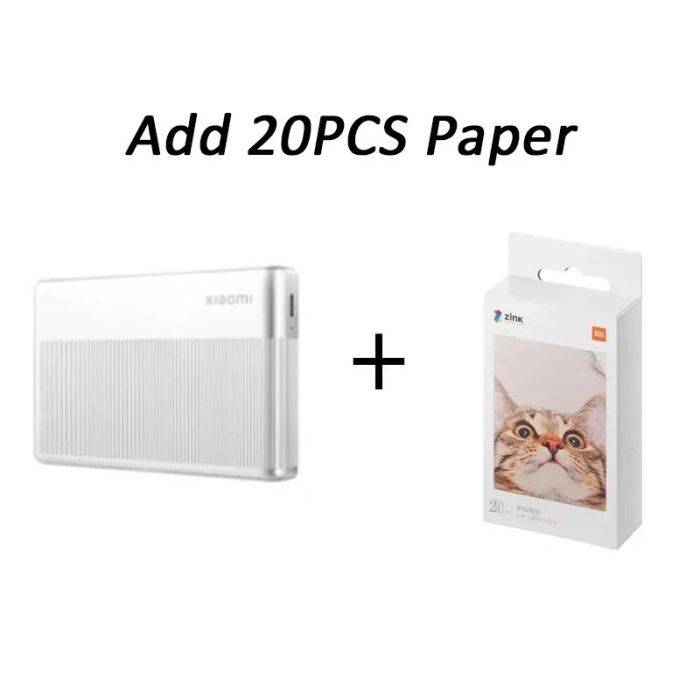 Global Version Xiaomi Mi Portable Photo Printer 1S Bluetooth 5.2 ZINK Inkless Technology Wireless Printing 8 Filters Mi Home add 20PCS Paper 【Extra $20 Off with Code】