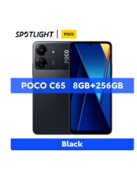 POCO C65 Global Version 6GB 128GB/8GB 256GB MediaTek Helio G85 6.74" 90Hz Display 50MP Triple Camera 5000mAh NFC-Black-8GB+256GB
