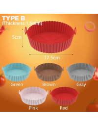 Air Fryer Silicone Baking Tray-Brown-Buy 3 Get 2 FREE(5pcs)& Free Shipping